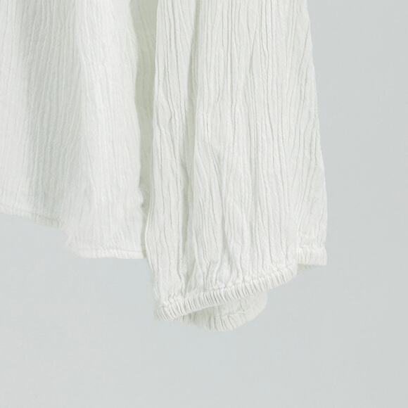 Lilly Pulitzer White Crinkle Cotton Neon Embroidered Boho Tunic Blouse - Picture 5 of 8